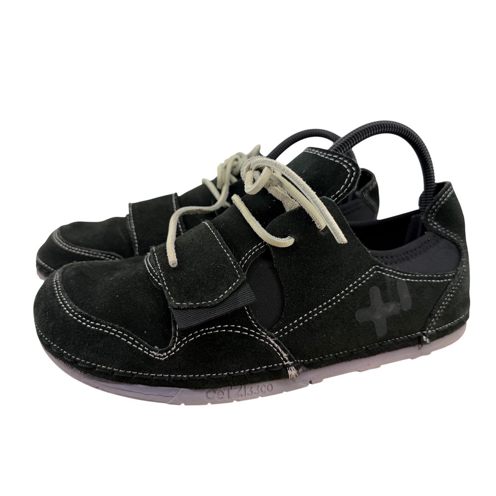 OTZ Shoes 3300 Mens 8 Black Suede Low Top Sneakers Strap Lace Up 41 EU
